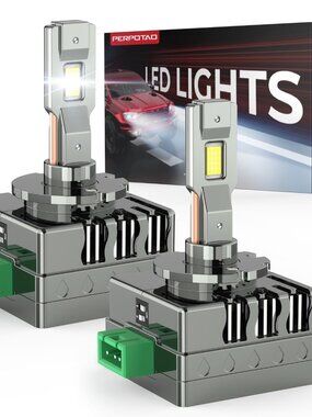 D3S D3R Bulbs 46000LM 800% Brighter 6000K Cool White Plug & Play HID Replacement